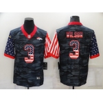 Men's Denver Broncos #3 Russell Wilson USA Camo 2020 Salute To Service Stitched NFL Nike Limited Jersey
