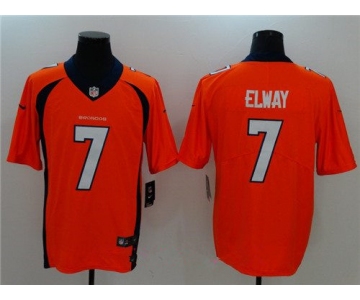 Men's Denver Broncos #7 John Elway Orange 2017 Vapor Untouchable Stitched NFL Nike Limited Jersey