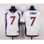 Men's Denver Broncos #7 John Elway White Retired Player NFL Nike Elite Jersey