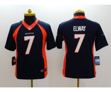 Nike Denver Broncos #7 John Elway 2013 Blue Limited Kids Jersey