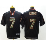 Nike Denver Broncos #7 John Elway Black With Camo Elite Jersey