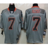 Nike Denver Broncos #7 John Elway Lights Out Gray Elite Jersey