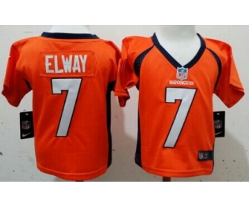 Nike Denver Broncos #7 John Elway Orange Toddlers Jersey