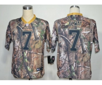 Nike Denver Broncos #7 John Elway Realtree Camo Elite Jersey
