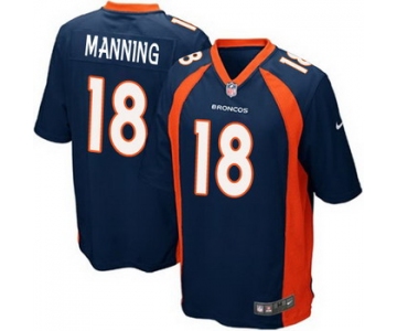 Nike Denver Broncos #18 Peyton Manning 2013 Blue Game Jersey