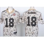 Nike Denver Broncos #18 Peyton Manning 2013 USMC Camo Elite Jersey