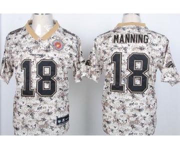 Nike Denver Broncos #18 Peyton Manning 2013 USMC Camo Elite Jersey