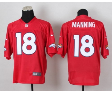 Nike Denver Broncos #18 Peyton Manning 2014 QB Red Elite Jersey