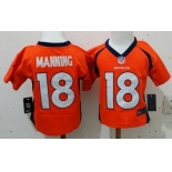Nike Denver Broncos #18 Peyton Manning Orange Toddlers Jersey
