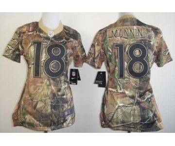Nike Denver Broncos #18 Peyton Manning Realtree Camo Womens Jersey