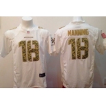 Nike Denver Broncos #18 Peyton Manning Salute to Service White Game Jersey