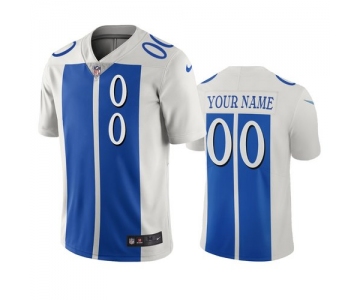 Detroit Lions Custom White Blue Vapor Limited City Edition NFL Jersey