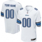 Kids' Nike Detroit Lions Customized White Game Jersey