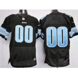 Men's Nike Detroit Lions Customized Black Elite Jersey