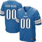 Men's Nike Detroit Lions Customized Light Blue Elite Jersey