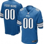 Men's Nike Detroit Lions Customized Light Blue Game Jersey