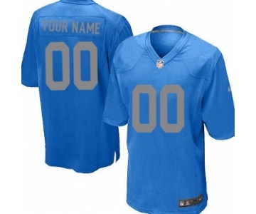 Men's Nike Detroit Lions Customized Navy Blue Limited Jersey