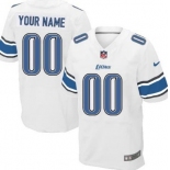 Men's Nike Detroit Lions Customized White Elite Jersey