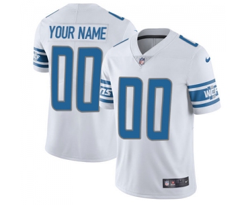 Men's Nike Detroit Lions White Customized Vapor Untouchable Player Limited Jersey