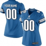 Women's Nike Detroit Lions Customized Light Blue Limited Jersey