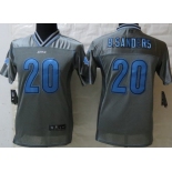 Nike Detroit Lions #20 Barry Sanders 2013 Gray Vapor Kids Jersey