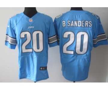 Nike Detroit Lions #20 Barry Sanders Light Blue Elite Jersey