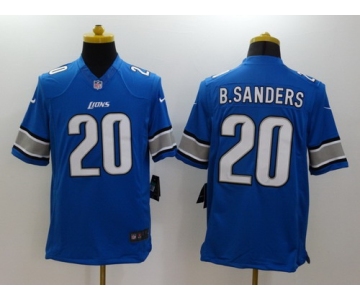 Nike Detroit Lions #20 Barry Sanders Light Blue Limited Jersey