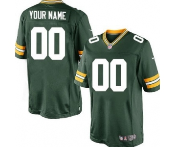 Men's Nike Green Bay Packers Customized Green Game Jersey