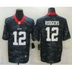Men's Green Bay Packers #12 Aaron Rodgers 2020 Camo Limited Stitched Nike NFL Jersey