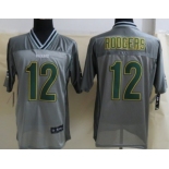 Nike Green Bay Packers #12 Aaron Rodgers 2013 Gray Vapor Elite Jersey