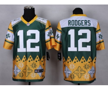 Nike Green Bay Packers #12 Aaron Rodgers 2015 Noble Fashion Elite Jersey