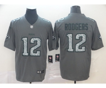 Nike Packers 12 Aaron Rodgers Gray Camo Vapor Untouchable Limited Jersey