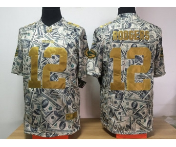 Nike Packers 12 Aaron Rodgers Grey US Dollar Fashion Limited Jersey