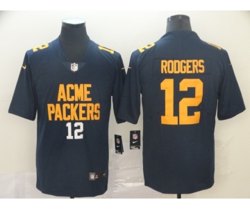 Nike Packers 12 Aaron Rodgers Navy City Edition Vapor Untouchable Limited Jersey