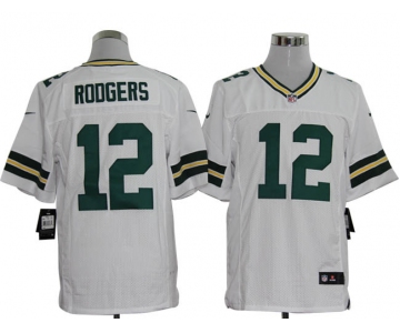 Size 60 4XL-Aaron Rodgers Green Bay Packers #12 White Stitched Nike Elite NFL Jerseys