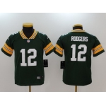 Youth Green Bay Packers #12 Aaron Rodgers Green 2017 Vapor Untouchable Stitched NFL Nike Limited Jersey
