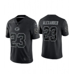 Men's Green Bay Packers #23 Jaire Alexander Black Reflective Limited Stitched Football Jersey