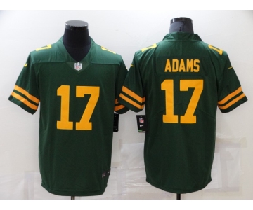 Men's Green Bay Packers #17 Davante Adams Green Yellow 2021 Vapor Untouchable Stitched NFL Nike Limited Jersey