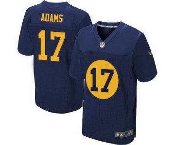 Men's Green Bay Packers #17 Davante Adams Navy Blue Alternate NFL Nike Elite Jersey