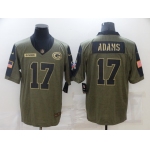 Men's Green Bay Packers #17 Davante Adams Nike Olive 2021 Salute To Service Limited Player Jersey