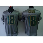 Nike Green Bay Packers #18 Randall Cobb Gray Shadow Elite Jersey