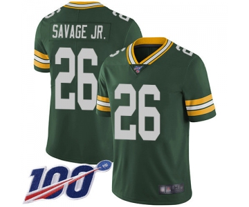 Nike Packers #26 Darnell Savage Jr. Green Team Color Men's Stitched NFL 100th Season Vapor Limited Jersey