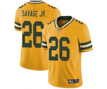 Packers #26 Darnell Savage Jr. Yellow Men's Stitched Football Limited Rush Jersey