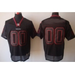 Men's Nike Houston Texans Customized Lights Out Black Elite Jersey