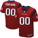 Men's Nike Houston Texans Customized Red Elite Jersey