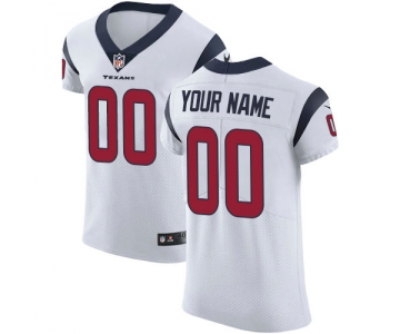 Men's Nike Houston Texans Customized White Vapor Untouchable Custom Elite NFL Jersey