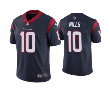 Men's Houston Texans #10 Davis Mills Navy Vapor Untouchable Limited Stitched Jersey
