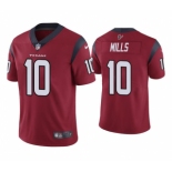 Men's Houston Texans #10 Davis Mills Red Vapor Untouchable Limited Stitched Jersey