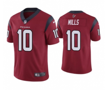 Men's Houston Texans #10 Davis Mills Red Vapor Untouchable Limited Stitched Jersey