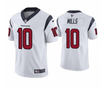Men's Houston Texans #10 Davis Mills White Vapor Untouchable Limited Stitched Jersey